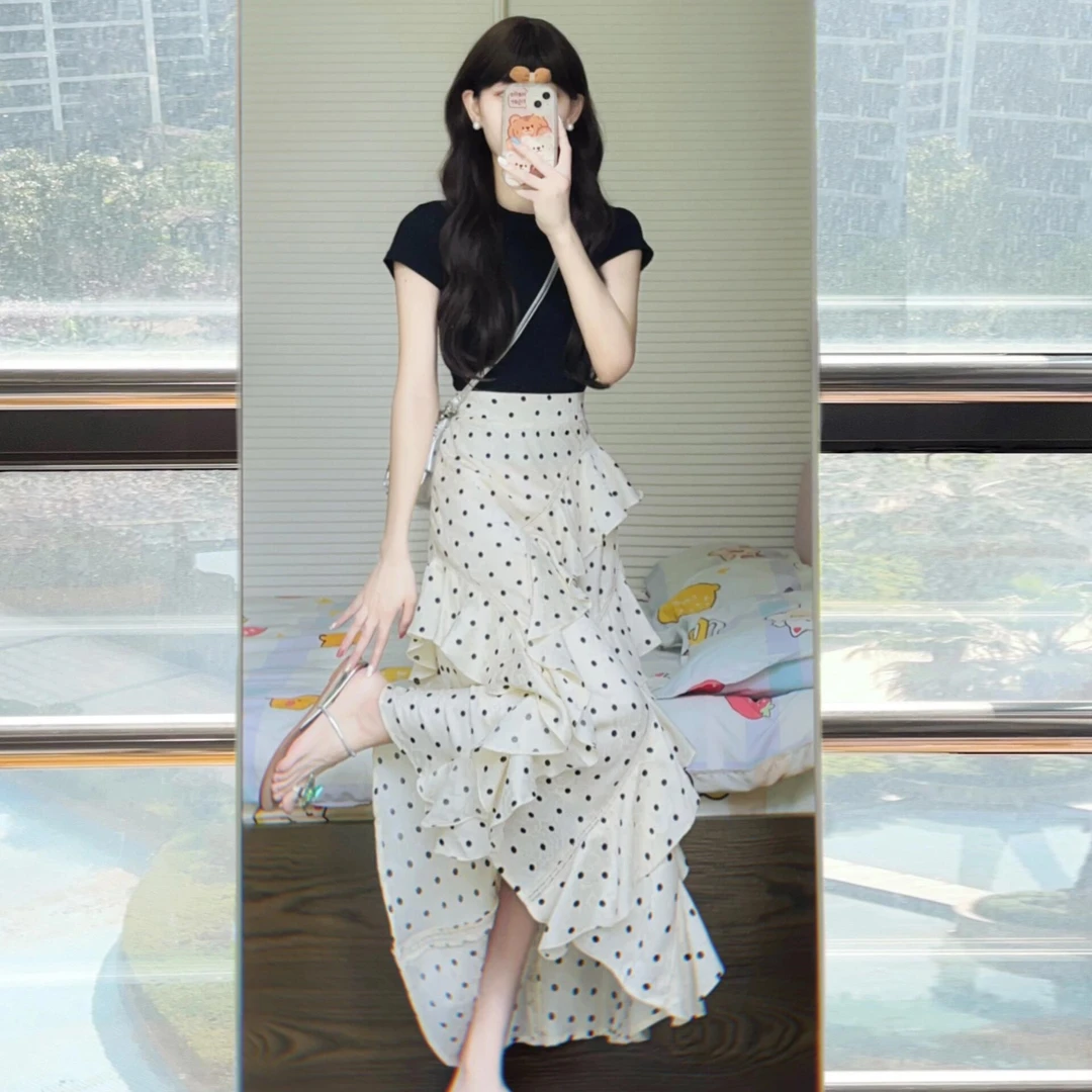 2025夏装新款爆款网红洋气时髦气质韩系时尚女高级感衣服裙子套装