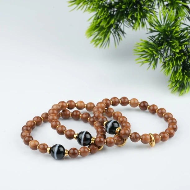 壹加师姐｜手工设计库克药师玛瑙多宝手串多样性发一9353M