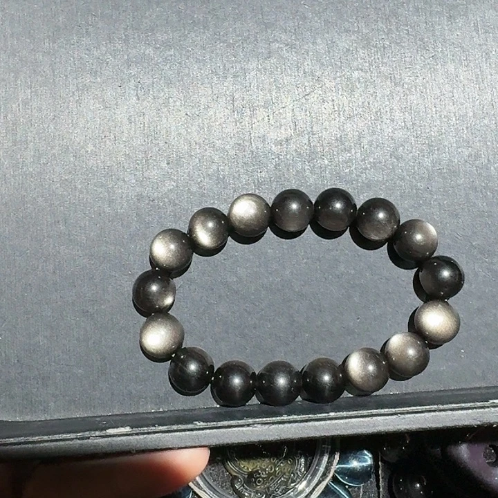 C***&黑曜岩未镶嵌手链