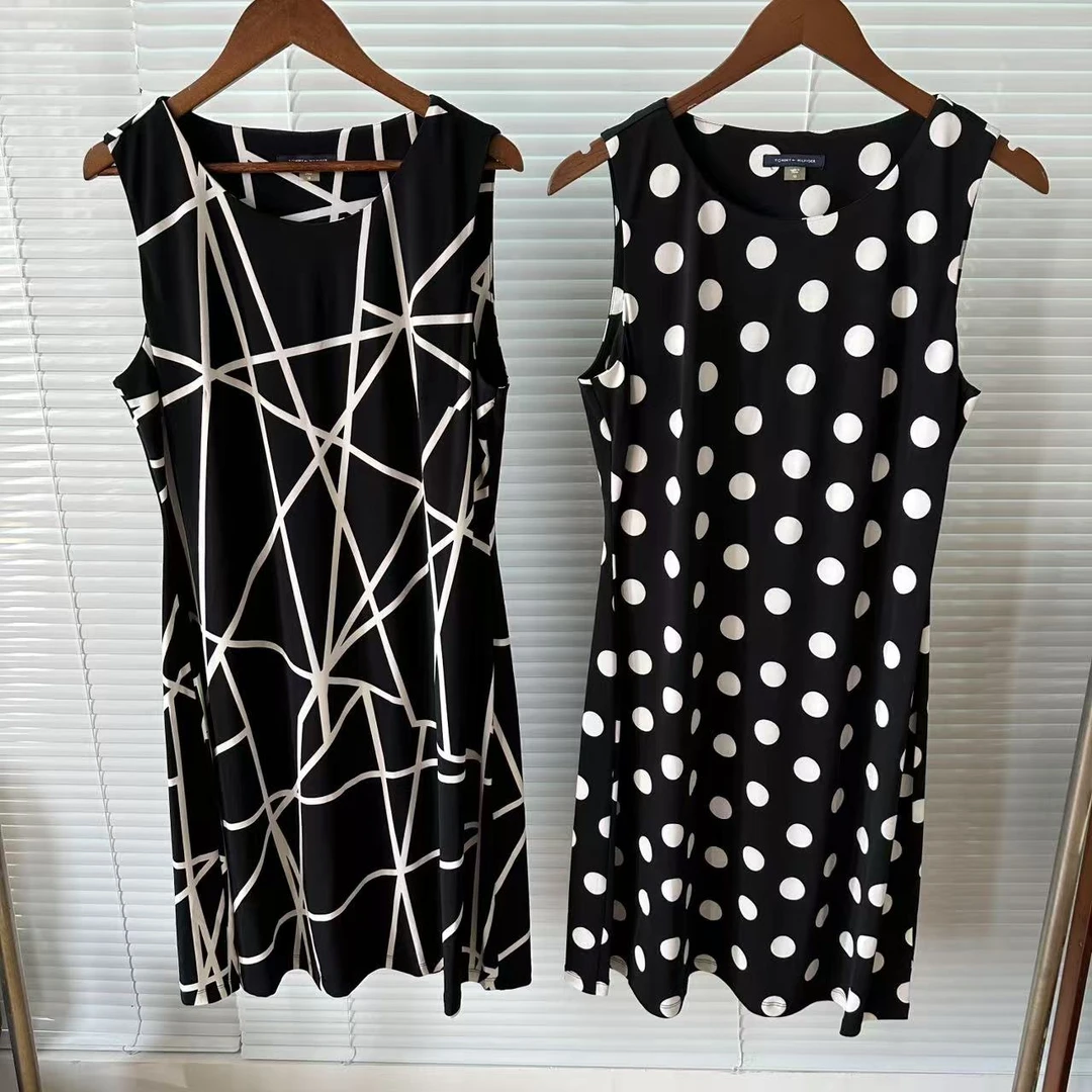 夏季花色无袖小众弹力连衣裙（25040606）抖音商城爆款好物