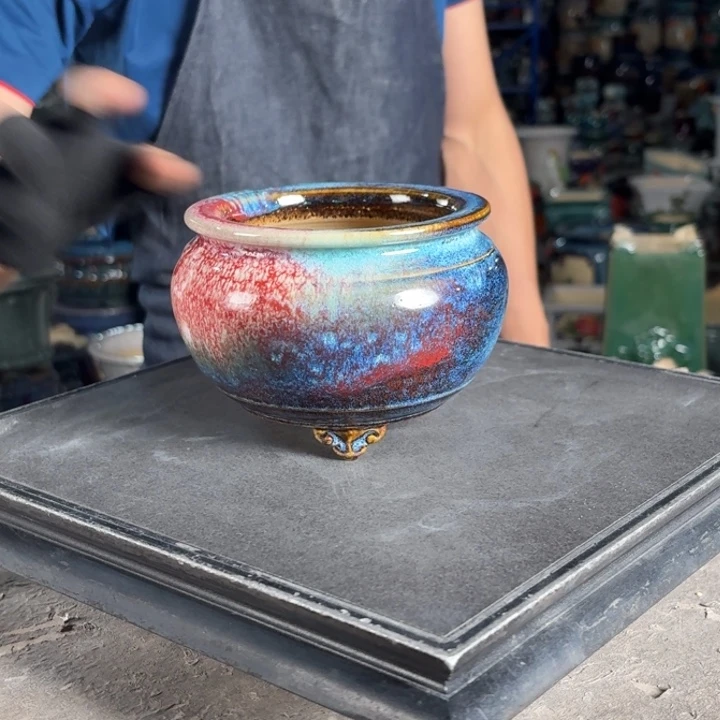 一风堂石湾花盆 内10*8编号755