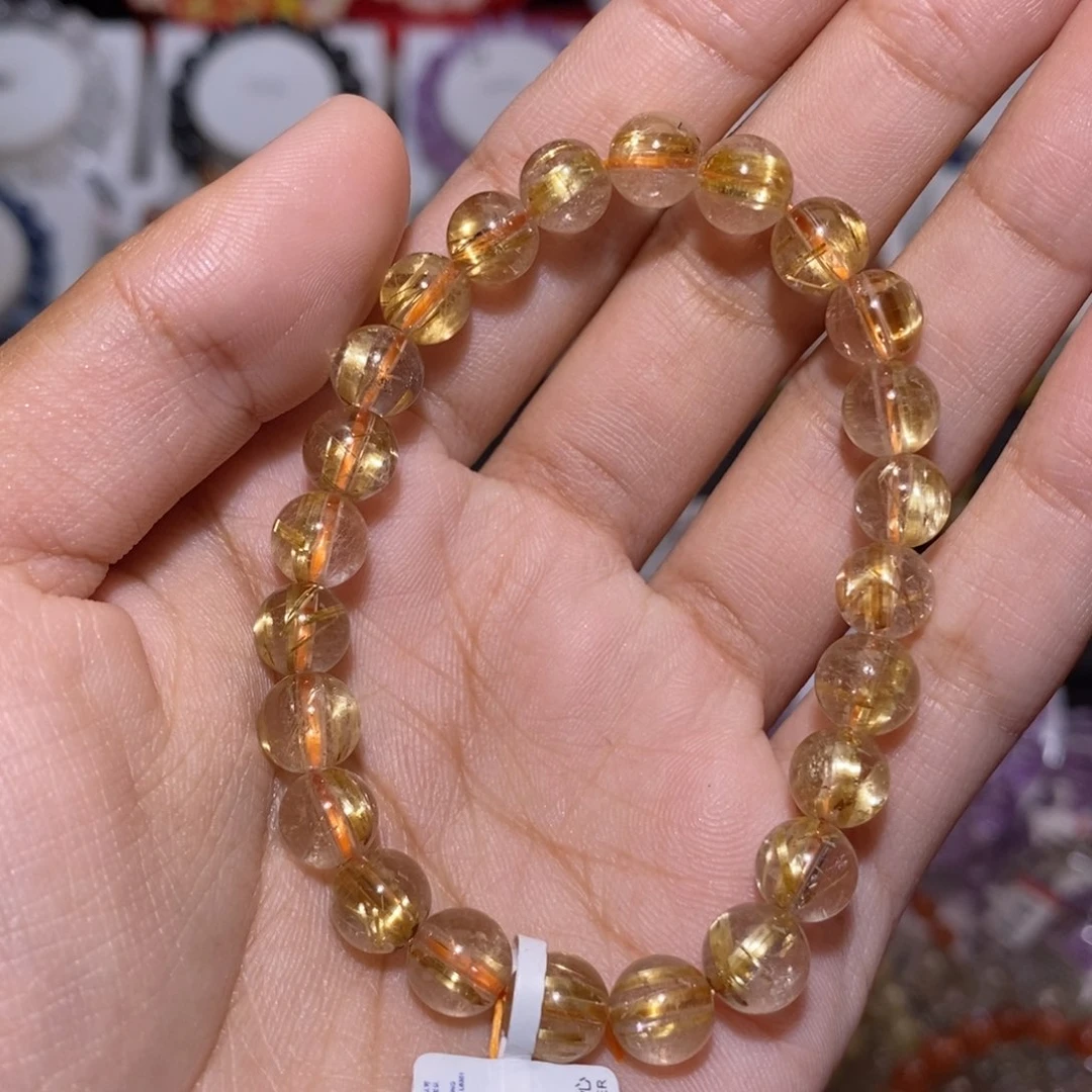 【闪购商品】发晶手串未镶嵌二*·钛晶7.6mm