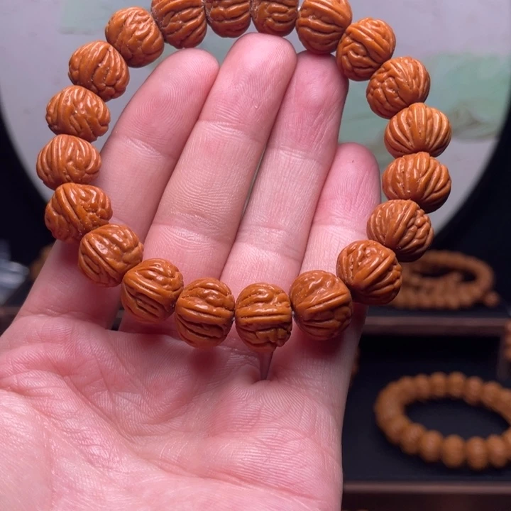 手串桃核14红魔爆肚