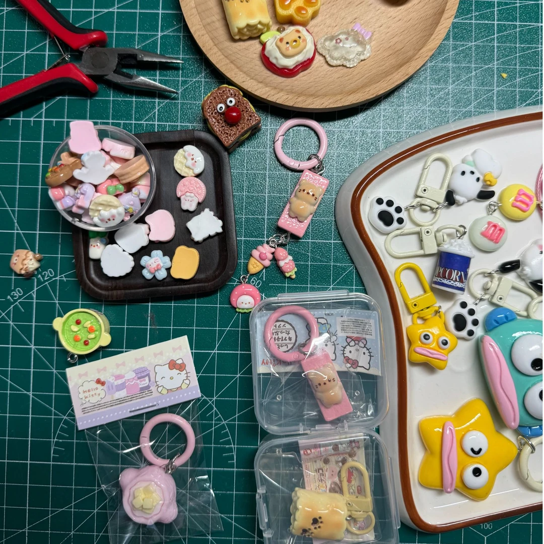 【直播拆】对对碰-仿真食玩树脂diy自制挂件1个款式随机