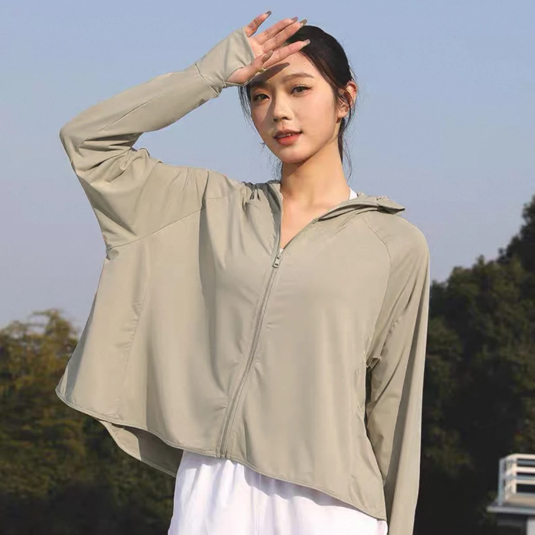冰爽不闷热！贴身亲柔舒适防晒夏日户外宽帽檐防晒衣F802