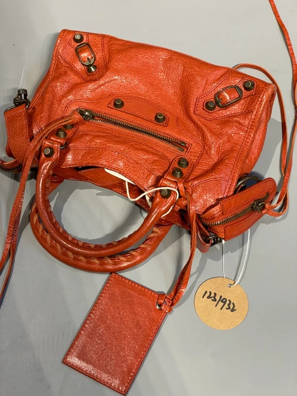 95新 Balenciaga/巴黎世家 夏七中古/巴黎世家机车单肩包/1231932