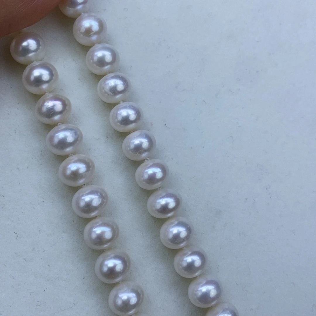 淡水珍珠颈饰银S925镶嵌➕10极光炫彩