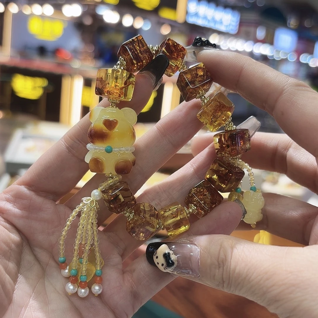 琥珀手链未镶嵌琥珀