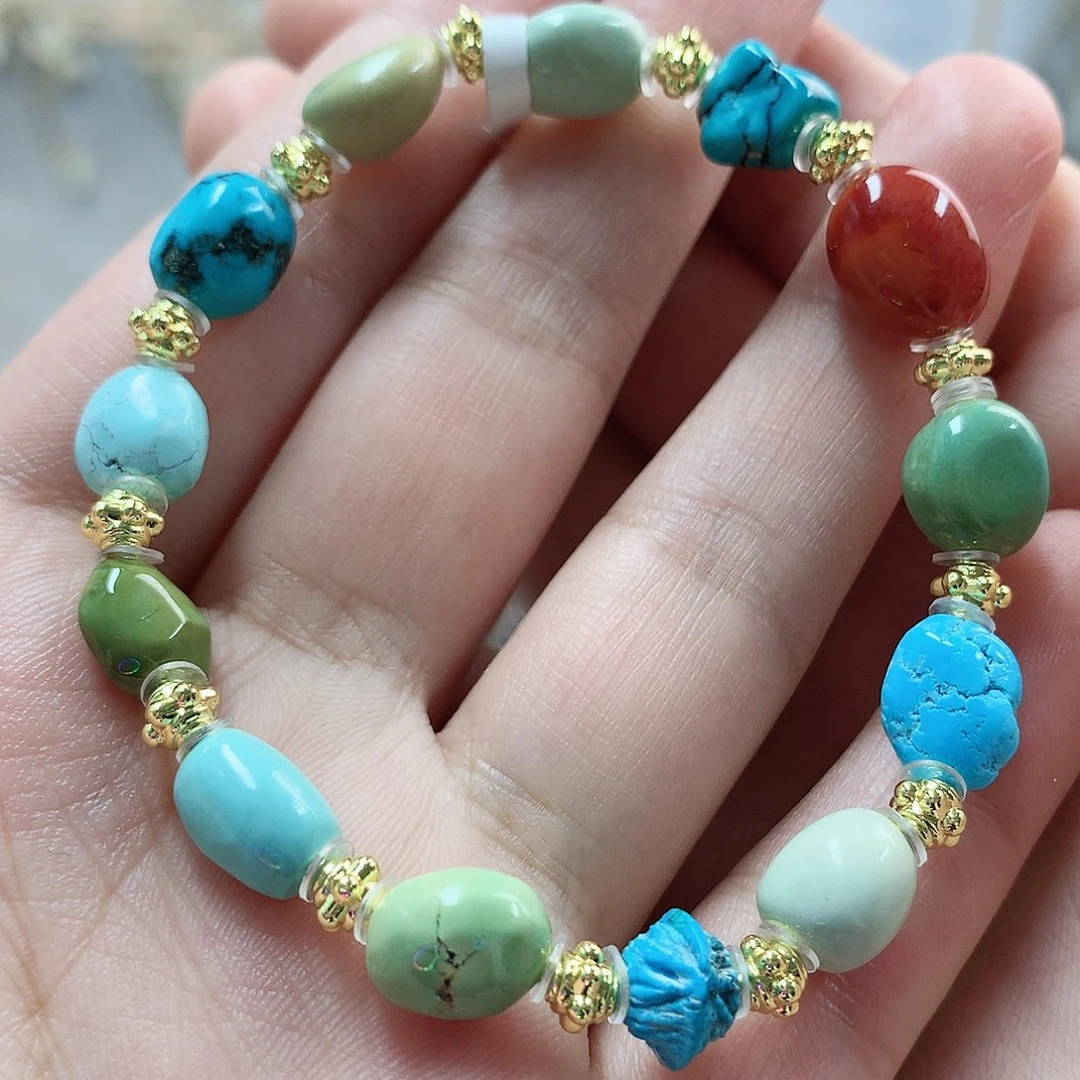 未镶嵌绿松石珠宝奇石