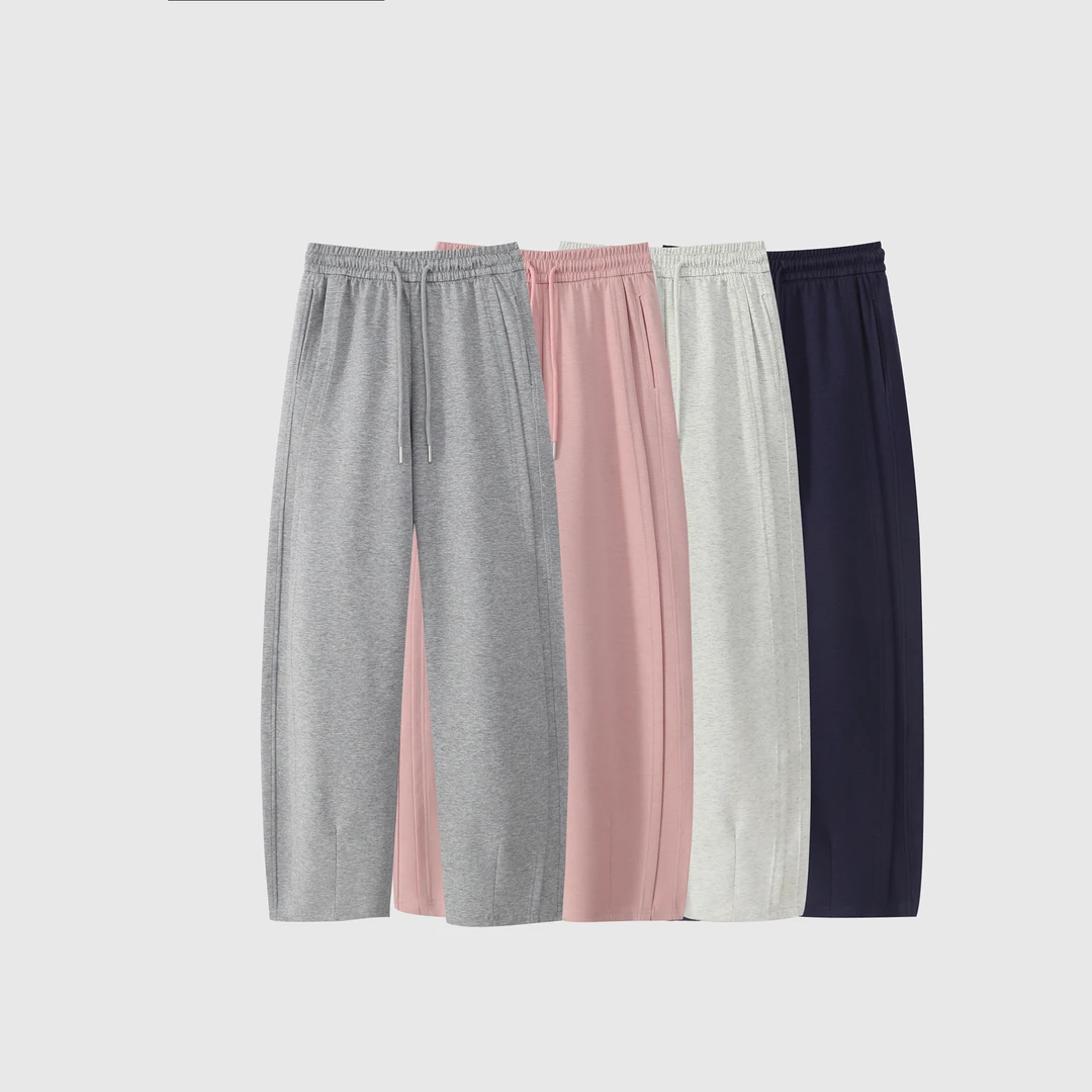 【曼姐专属】2025夏季新款清凉弯刀裤简约休闲时尚百搭宽松洋气825