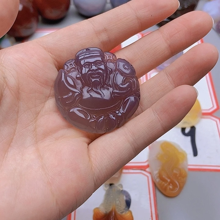 【闪购商品】玛瑙/玉髓未镶嵌珠宝半成品清**月