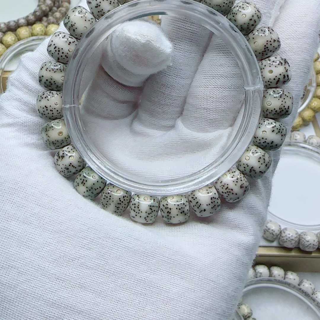 手串星月菩提青花通体10×9同枝果a16