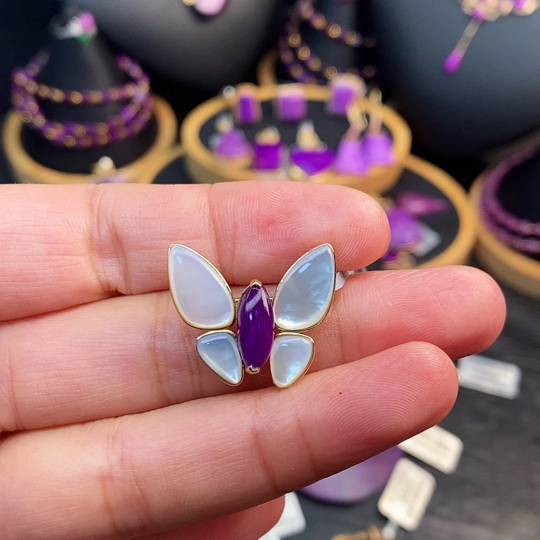 蝴蝶轻奢百搭时尚小众高级感吊坠