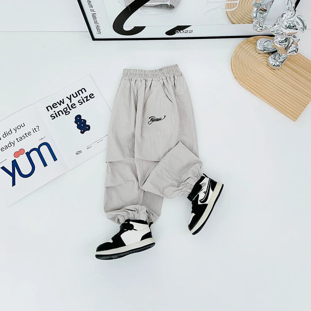 儿童长裤薄款男童休闲裤子宽松夏季洋气宝宝 DMC7752悠悠童话童装