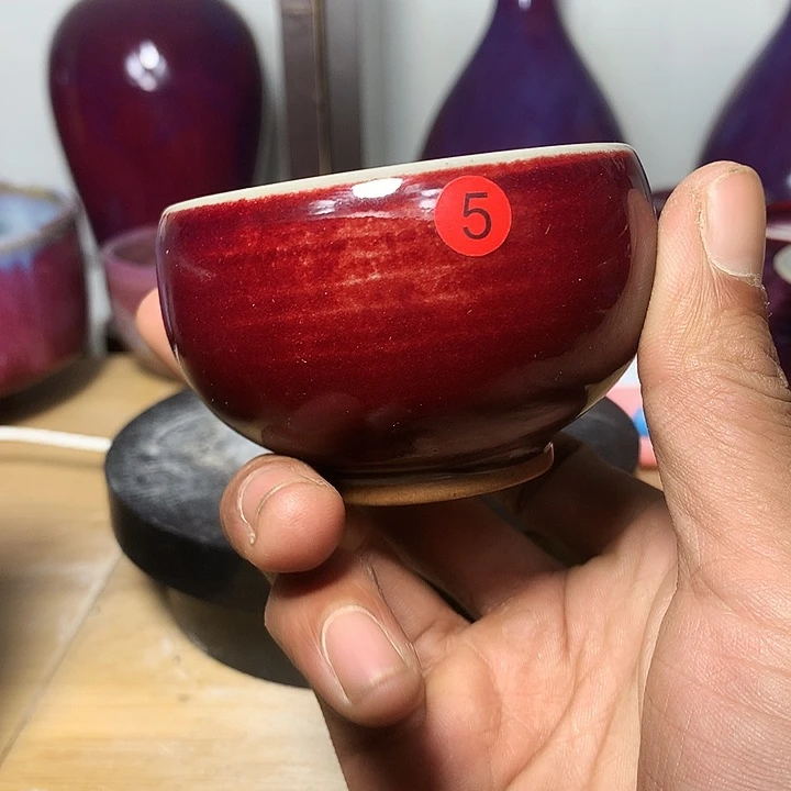 纯手工制作，钧瓷杯子钧瓷杯子