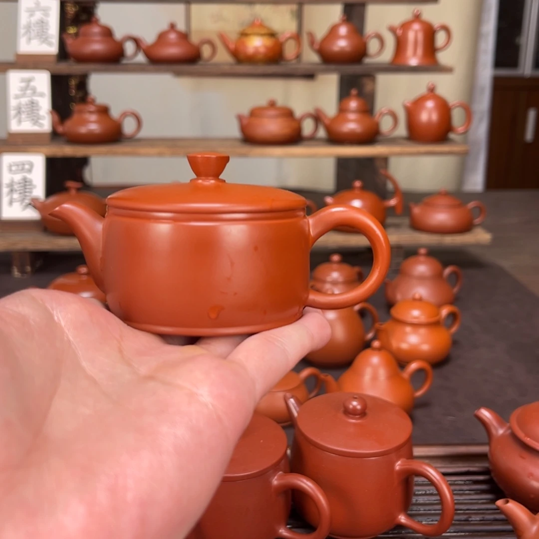 爨***爩紫砂茶壶潮式汉瓦110cc