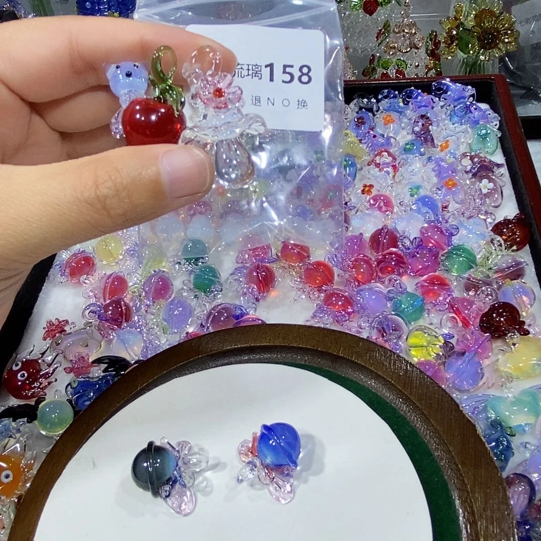 兔***吖琉璃吊坠（不含链）158苹果蘑菇