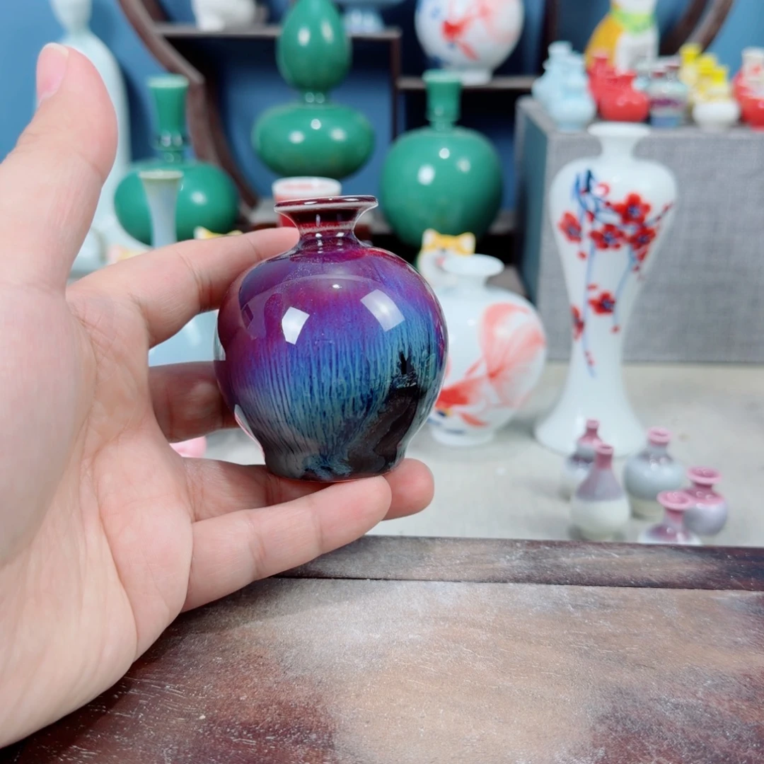 陶瓷手工小花器摆件