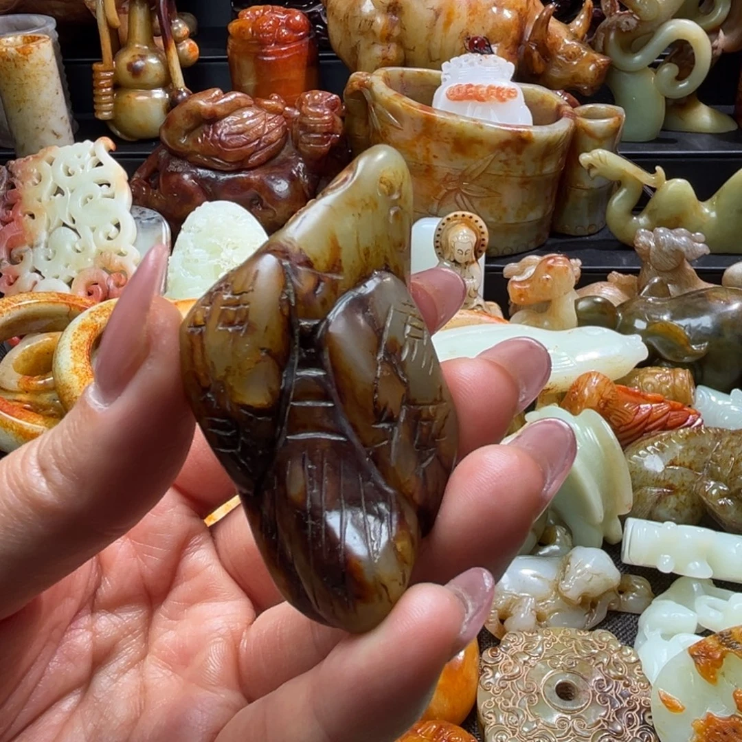 和田玉未镶嵌挂件