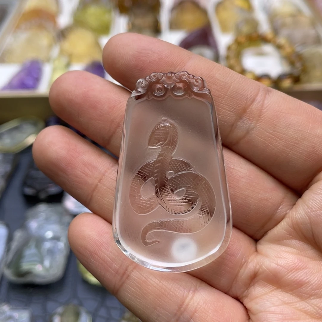 水晶颈饰未镶嵌定制