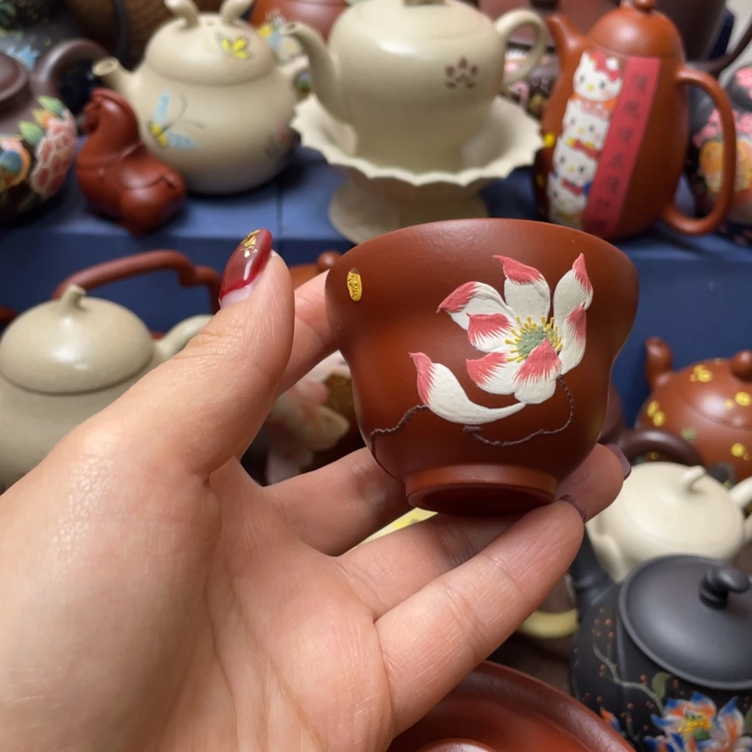 紫砂茶杯紫砂主人杯60cc