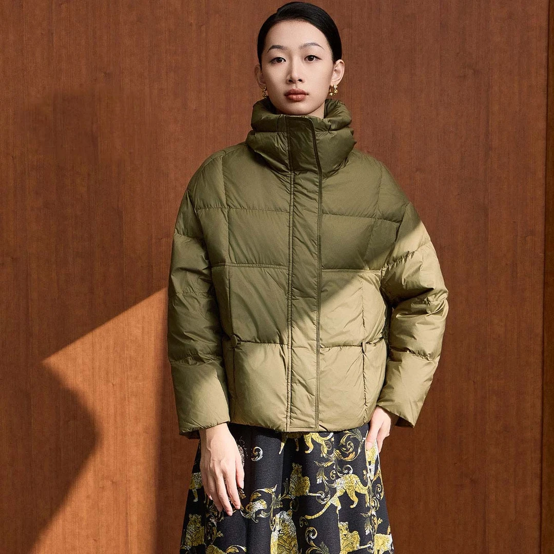 【马天奴】短款时尚宽松加厚秋冬羽绒服VDA181DCH0保暖