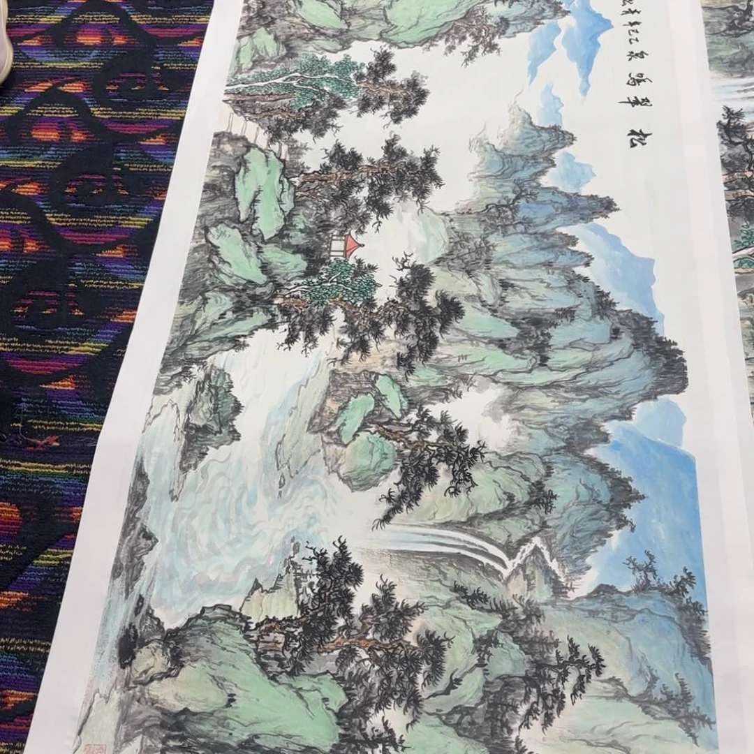 国画天***?国画作品宋青松老师作品刘