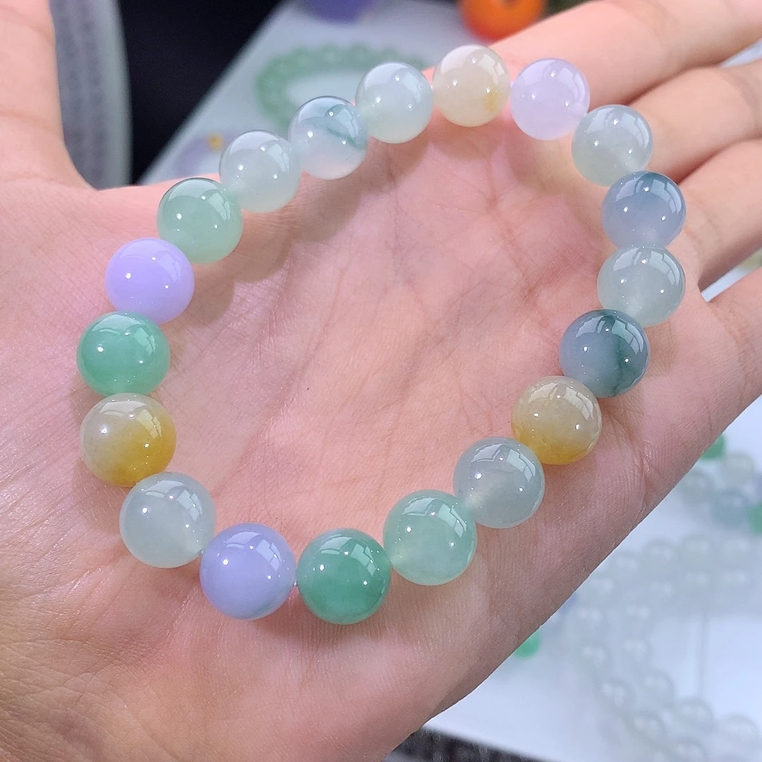 未镶嵌手链翡翠冰多宝手串