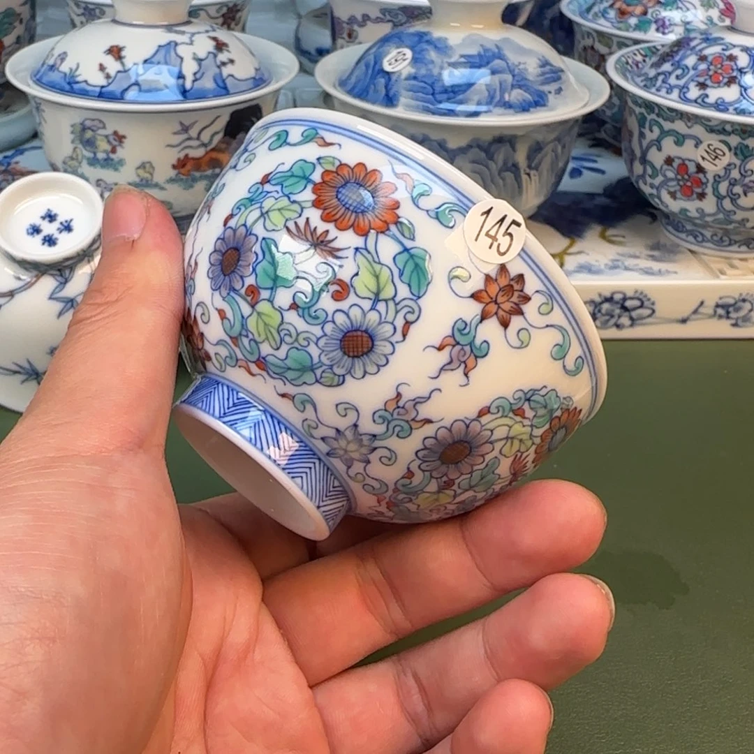 彦祖纯手工手绘茶具145