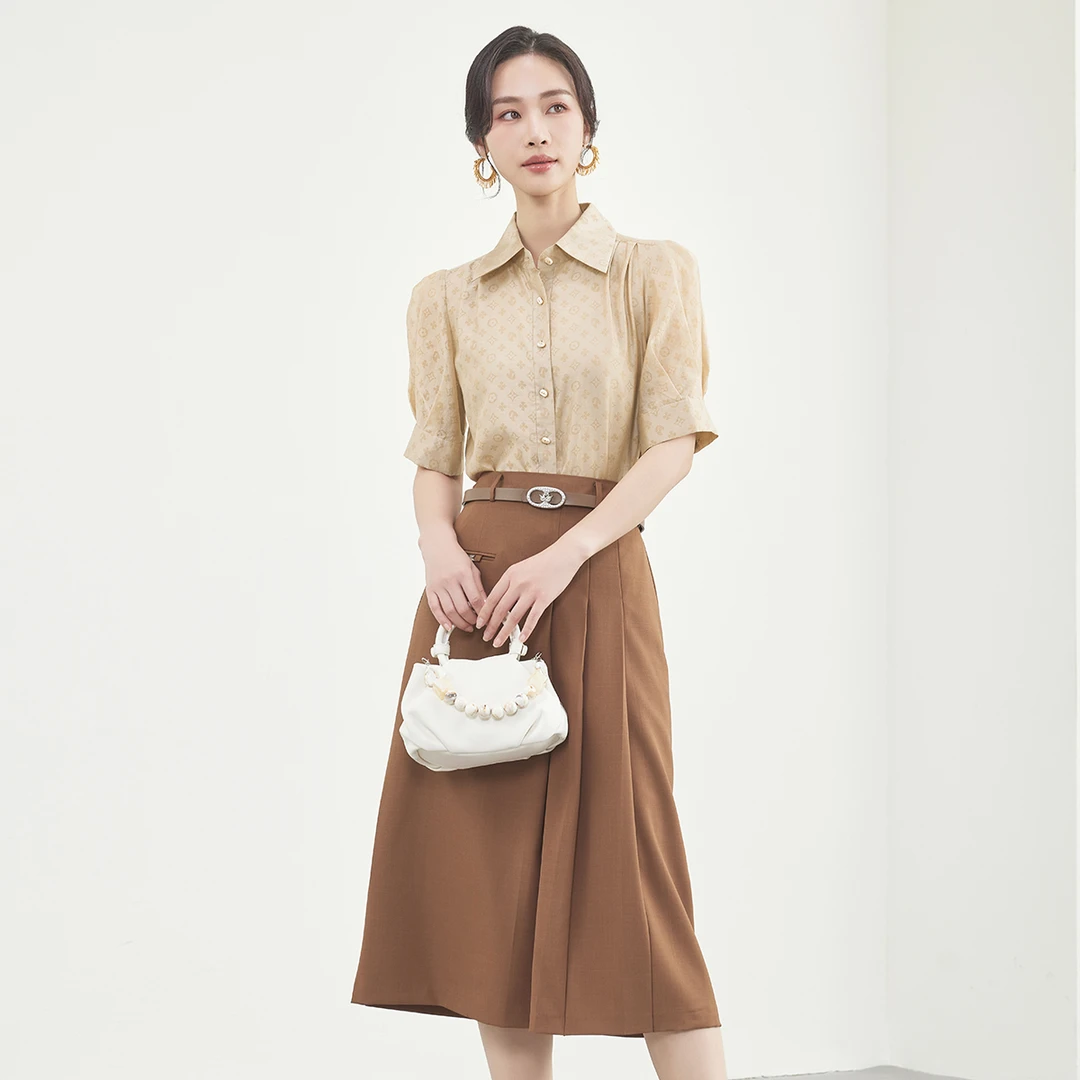 【柠檬专属】佳人苑衬衫女夏季新款JX422041