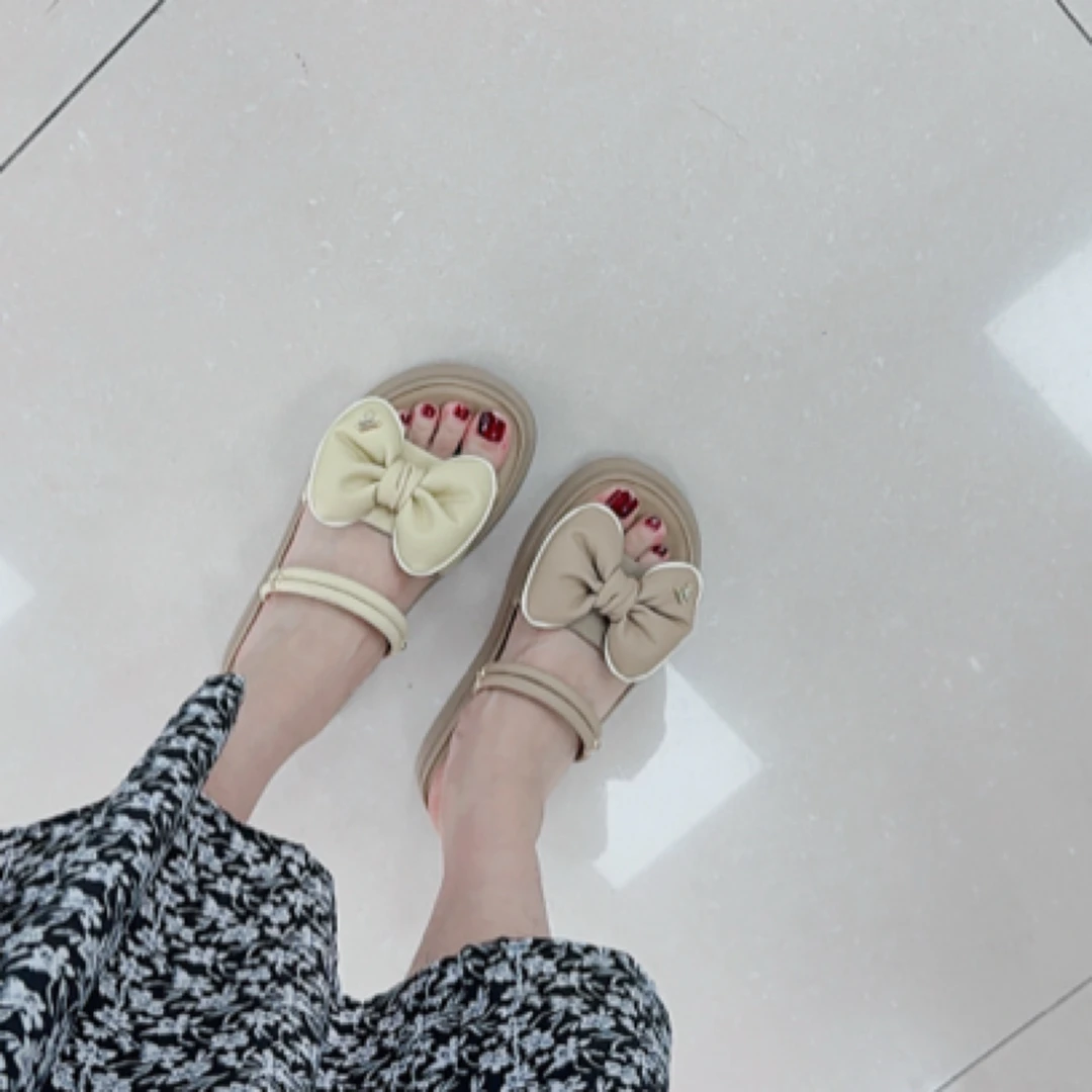 凉拖，130，蝴蝶结，时尚简约