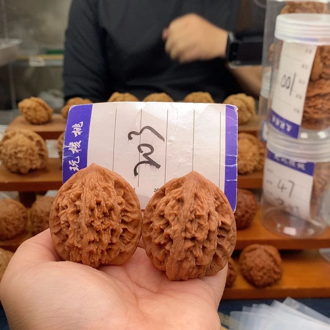 D***u文玩核桃把件41虎头