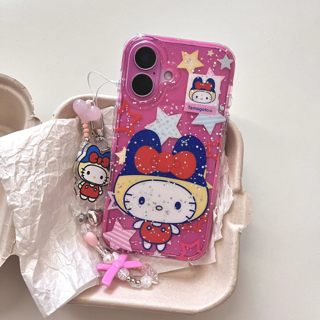拓麻歌子Kitty适用于苹果16promax手机壳iPhone15新款14可爱13