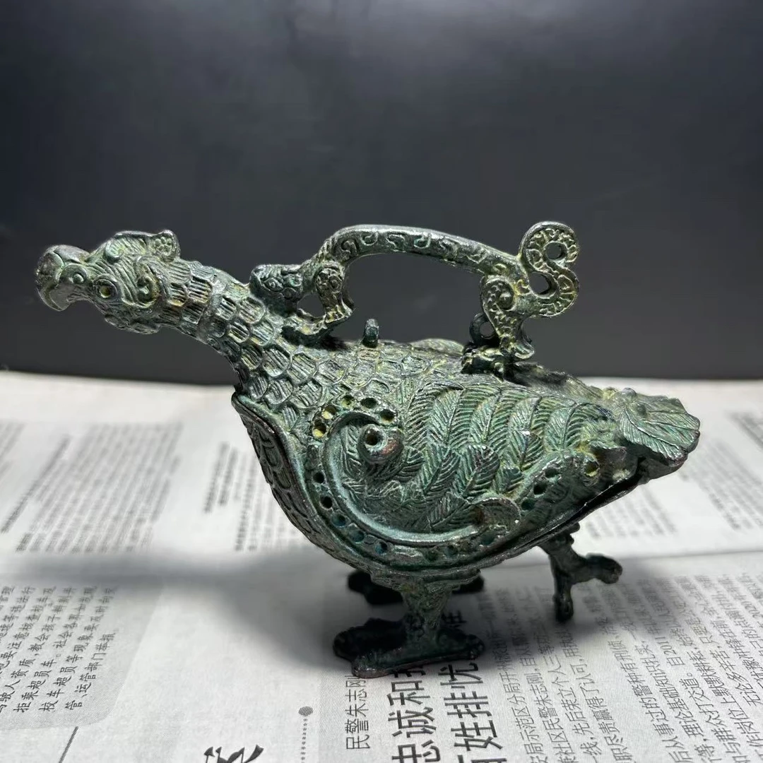 特色礼物送人古酒器赵卿鸟尊摆件