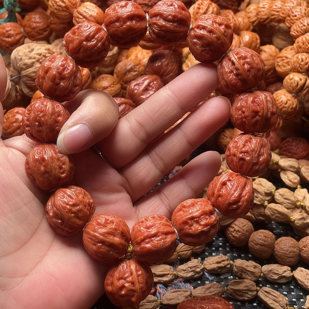 希***绘文玩核桃手串粗筋京八棱