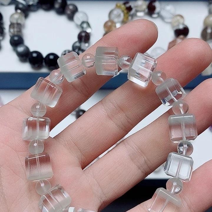 水晶未镶嵌手链天然