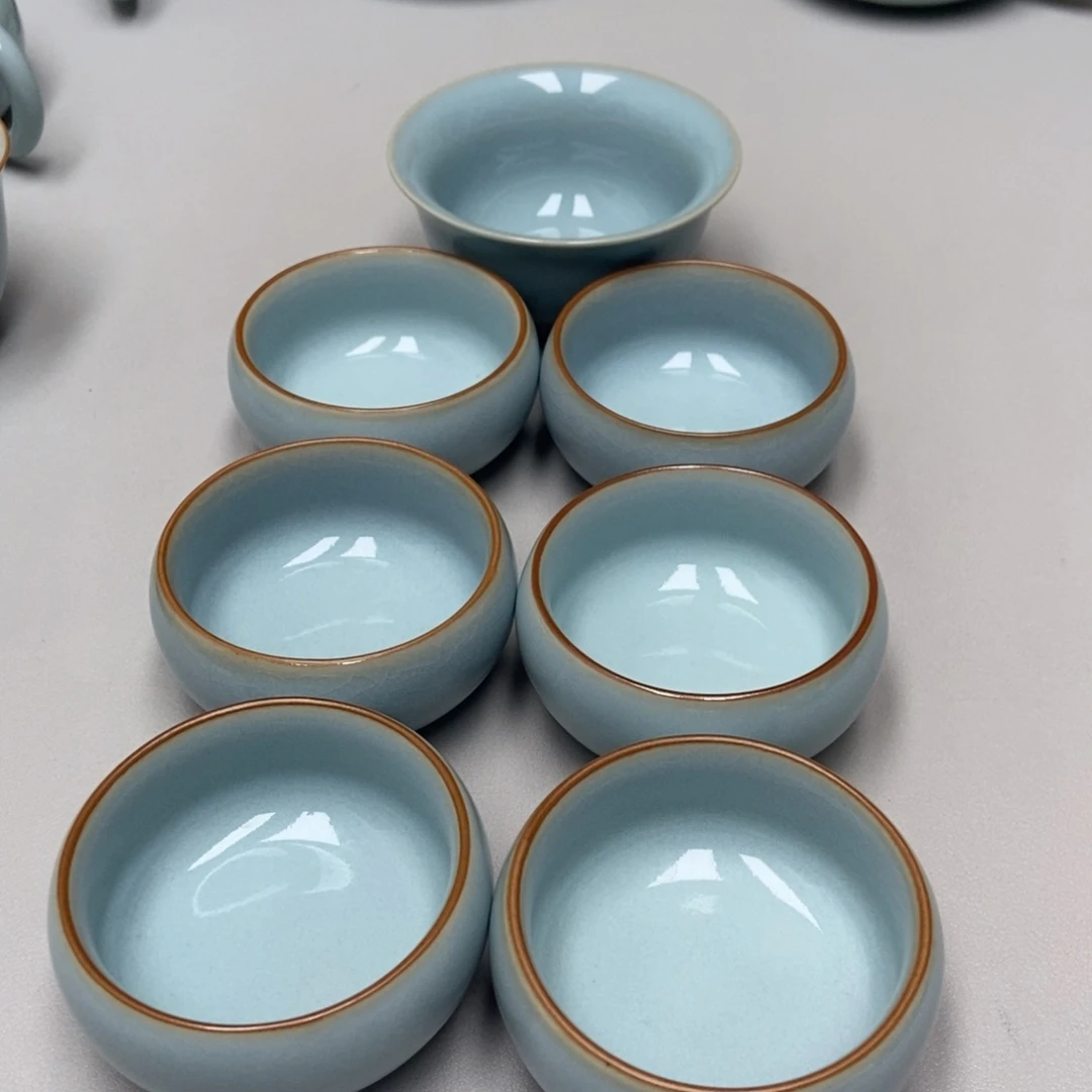 瓷像****由永乐杯，6只禅定客杯，无礼盒送茶巾