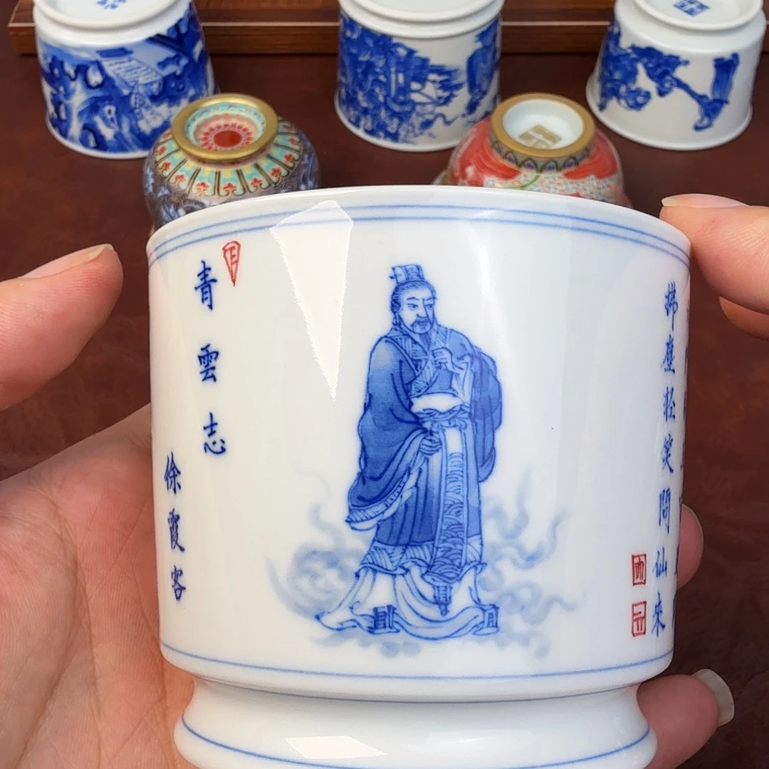 现代景德镇全手工全手绘茶具