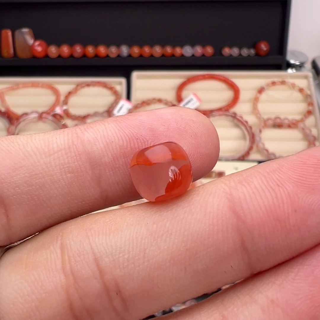 未镶嵌川料南红玛瑙老型珠