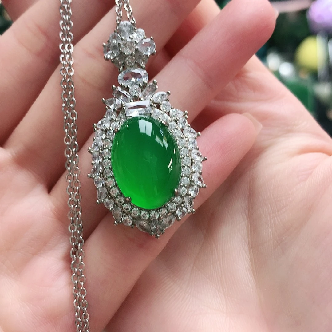 玛瑙/玉髓合金吊坠