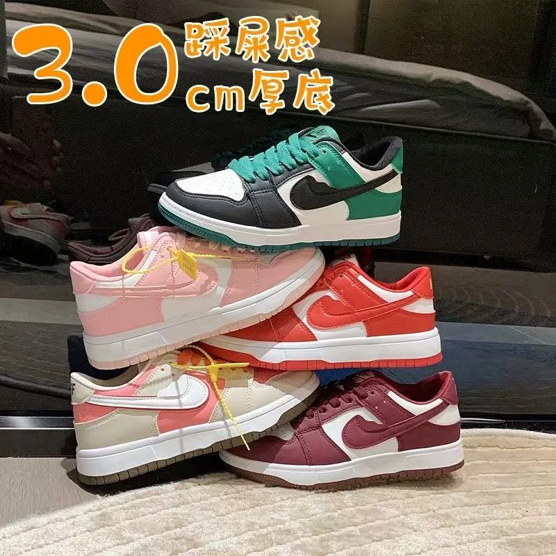 A606系带学生时尚休闲鞋运动休闲鞋韩版平底厚底秋季时尚低帮