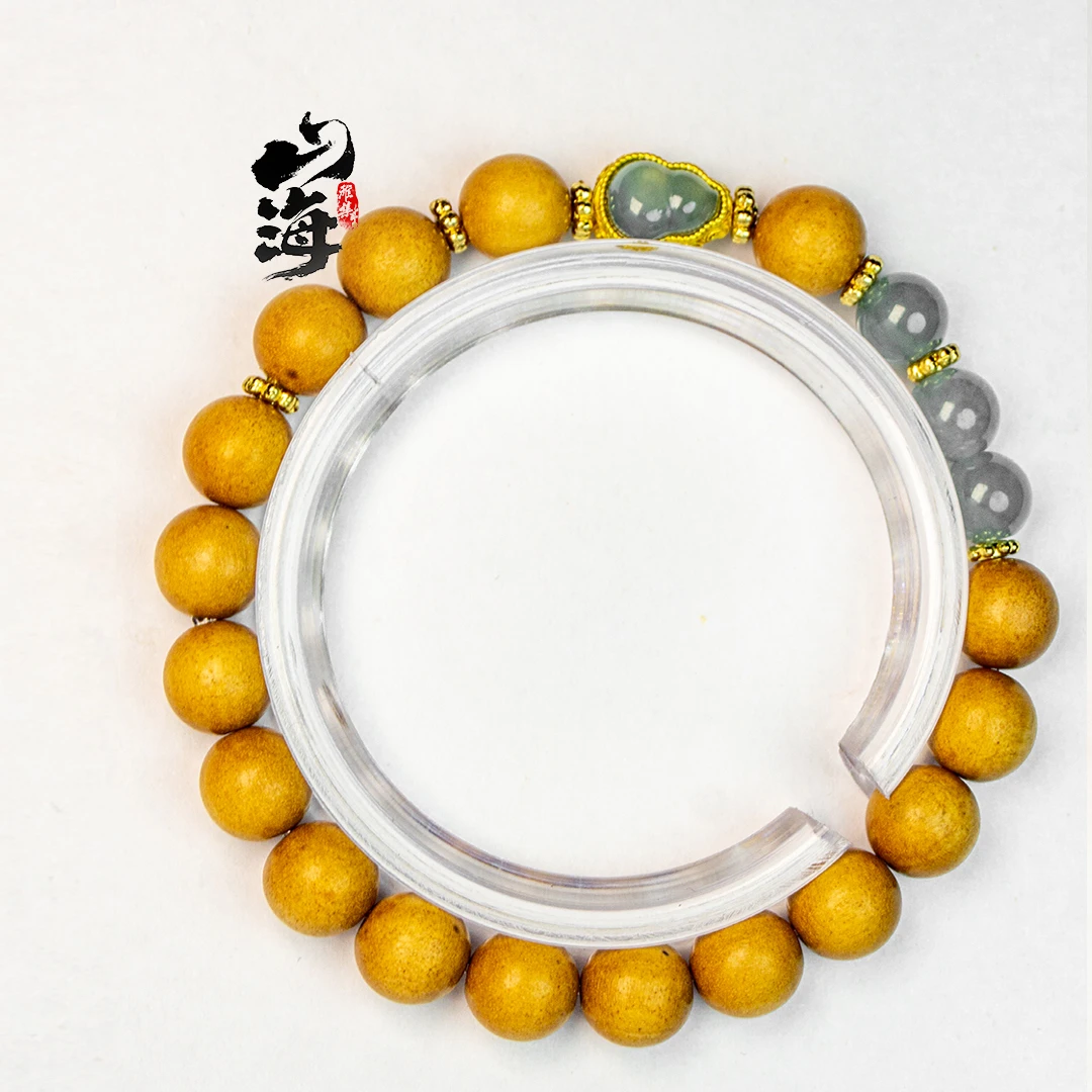 【山海雅集】老山檀手串，蓝水翡翠老板精心挑选 单圈8mm 双圈6mm