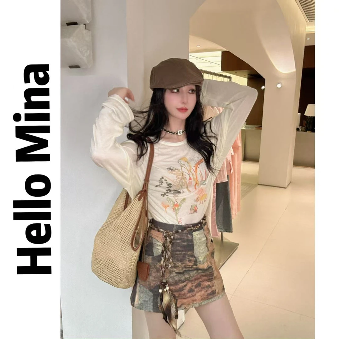 250698东大门印花休闲T恤