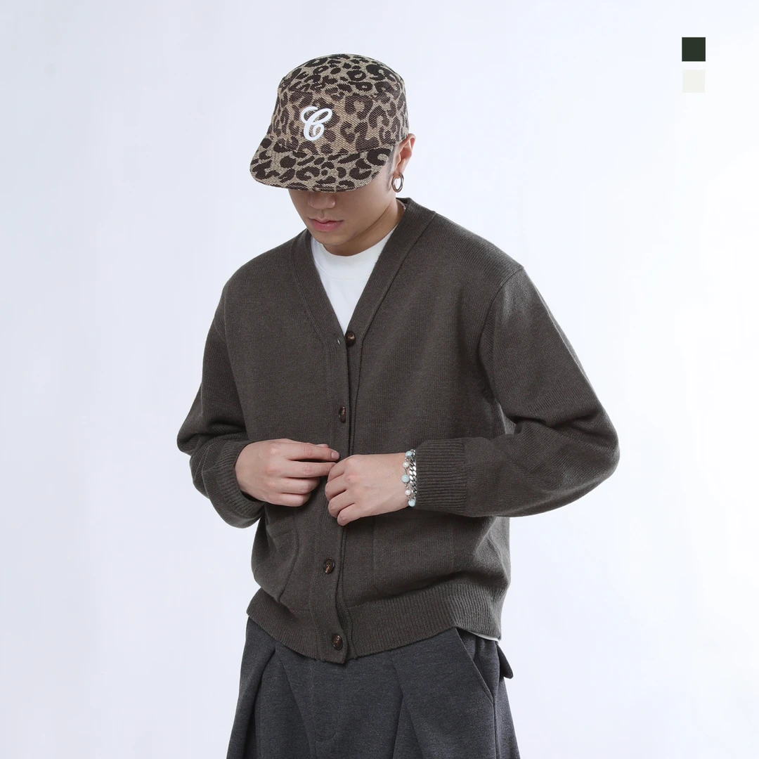 <0868-零捌陆捌>25FW羊毛羊绒混纺开衫毛衣新贵简约百搭Cleanfit