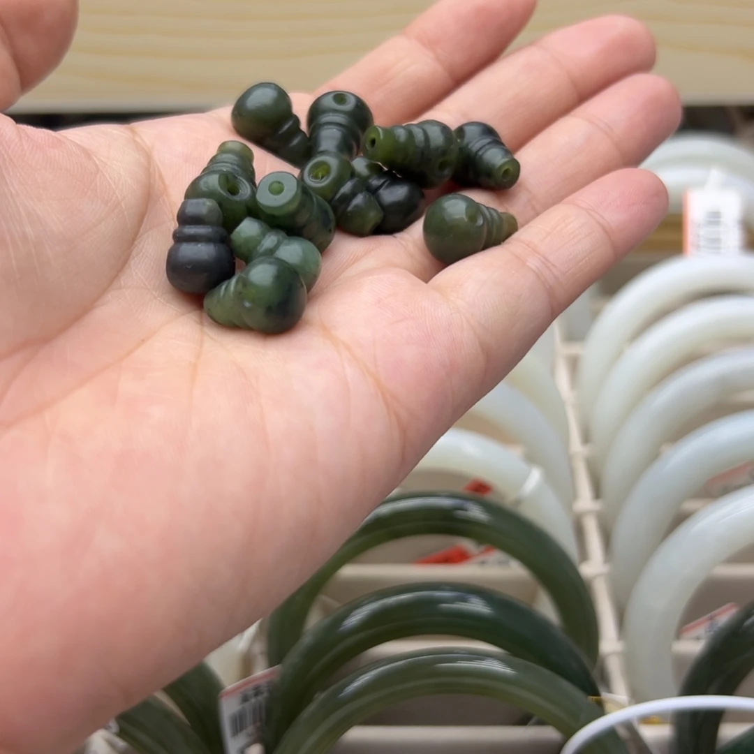 未镶嵌和田玉珠宝半成品碧玉三通