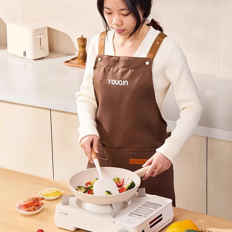 优勤围裙家用厨房2025新款年轻款做饭不易粘油餐饮工作服防脏专用