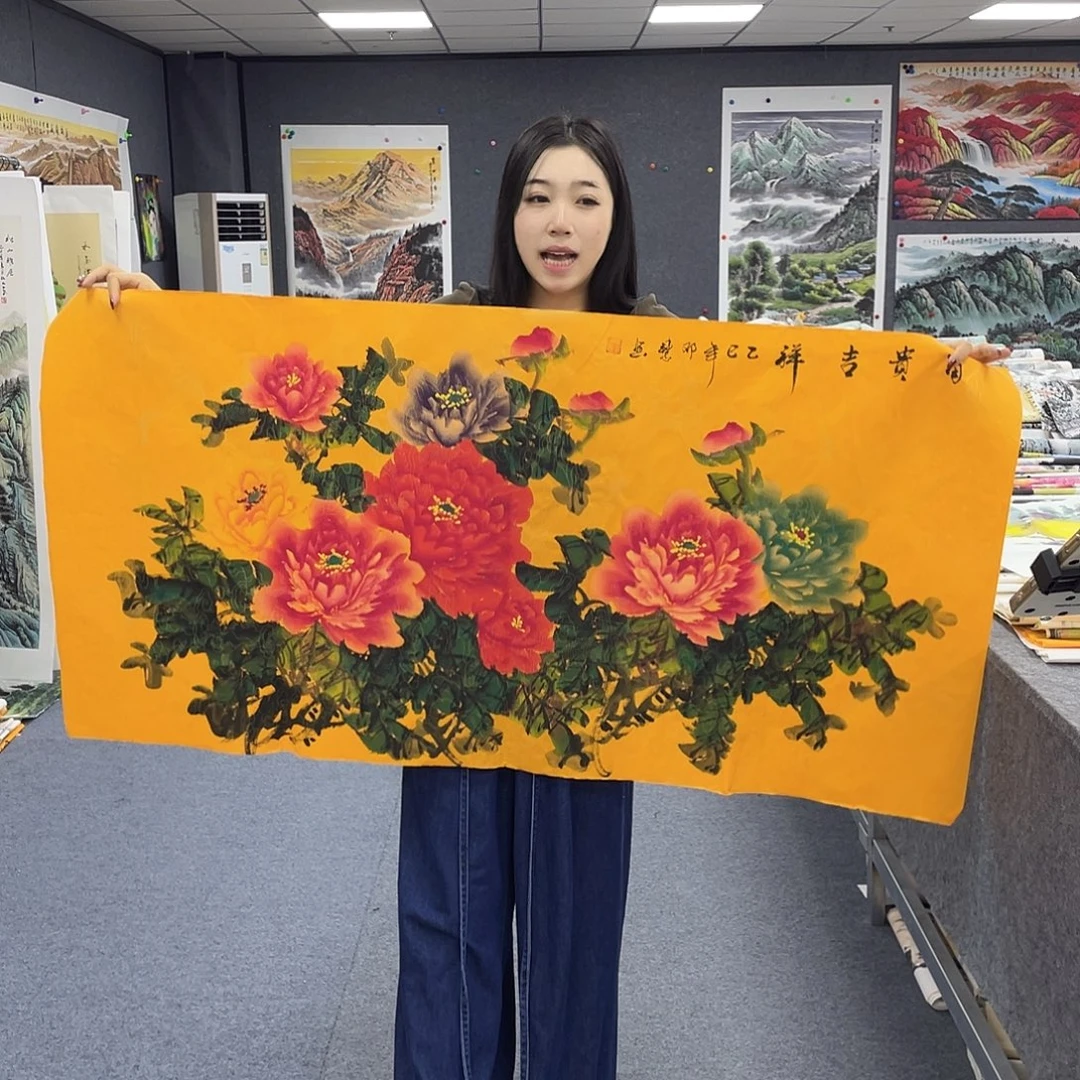 国画作品小姐姐放漏…