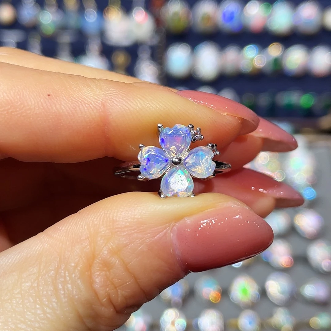 欧泊银S925镶嵌戒指