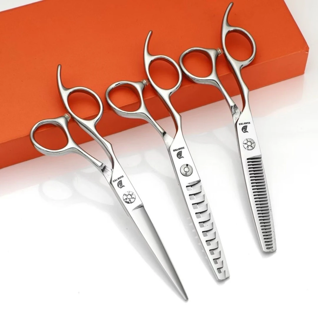 左手剪刀剪子理发剪6寸平剪打薄牙剪鱼骨剪左撇子专用