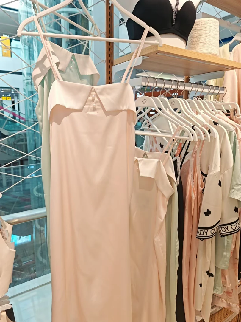 冰丝睡衣女夏季薄款蝴蝶结性感吊带睡裙高级感家居服